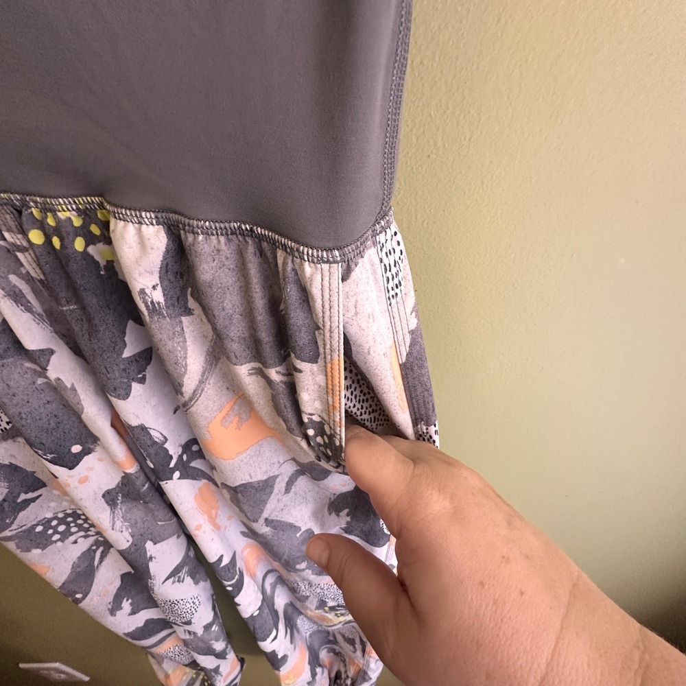 Lululemon Om Pant Abstract Pop Art Print Jogger Pants Grey Orange Yellow‎ Size 6 - Picture 9 of 11